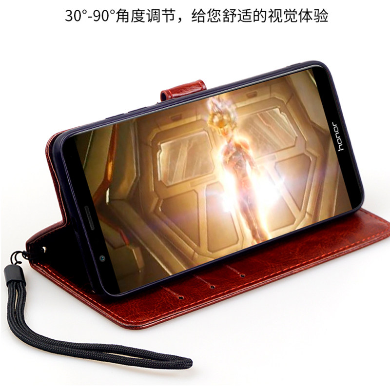 华为荣耀畅玩7X手机壳翻盖式外壳5.93英寸皮套BND-L21保护套TL10/AL10全包防摔商务高档插卡手机套钱包男女款