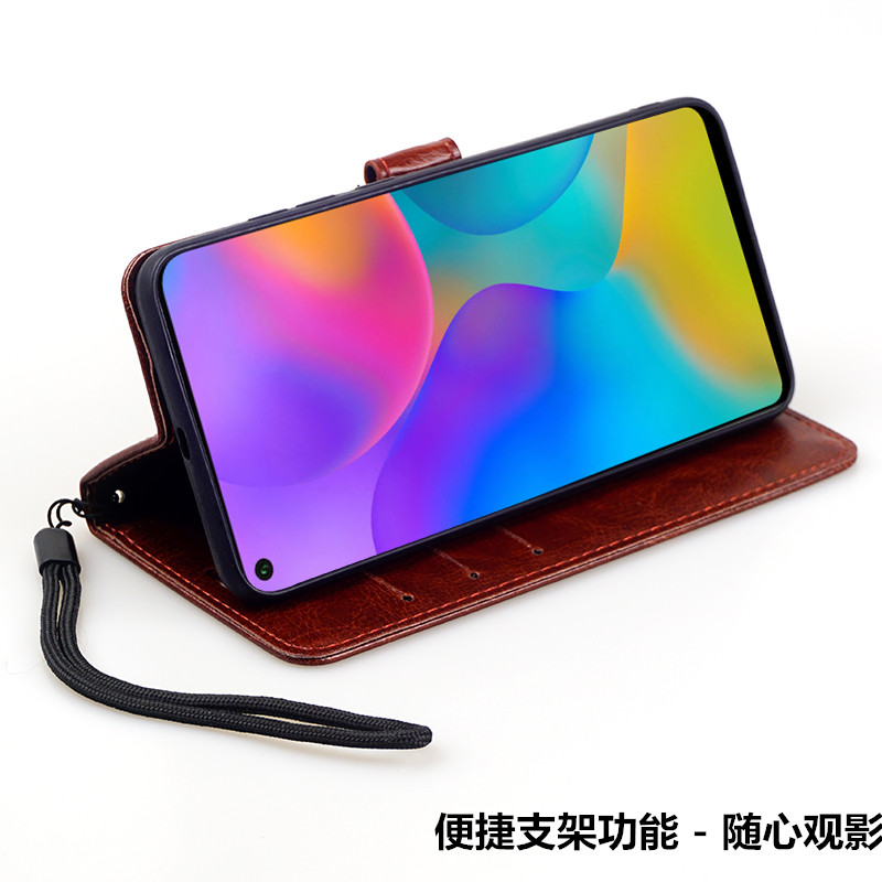 红米10X手机壳4G版翻盖式皮套redmi10X保护套新品小米10X全包防摔1Ox硅胶简约X10男女款商务外壳送钢化膜挂绳 - 图1