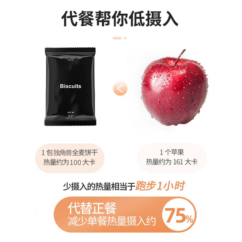 粗粮代餐低gi糖精0脂肪魔芋饼干 独角兽暴肌厨房营养（消化）饼干