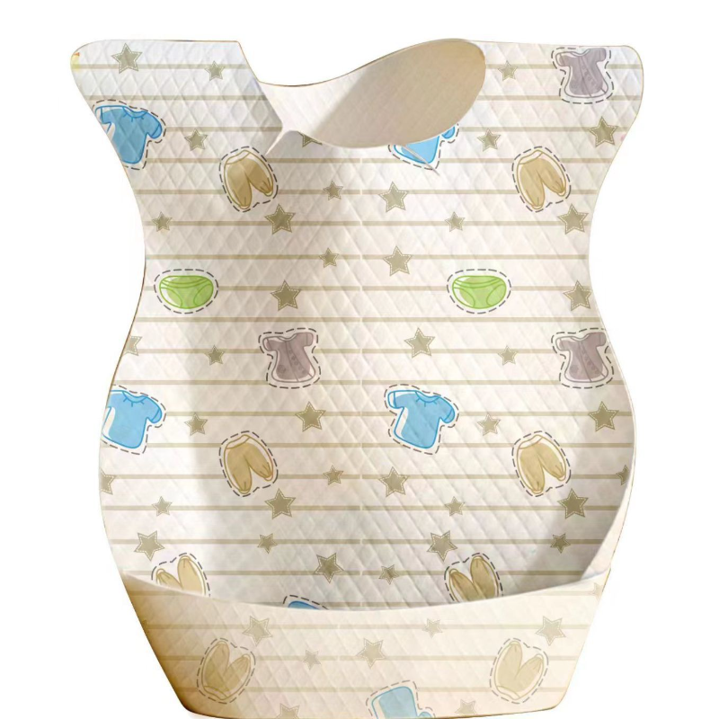 Disposable children's bibs and rice pockets, baby eating bibs, anti-dirty saliva napkins, feeding rice pockets