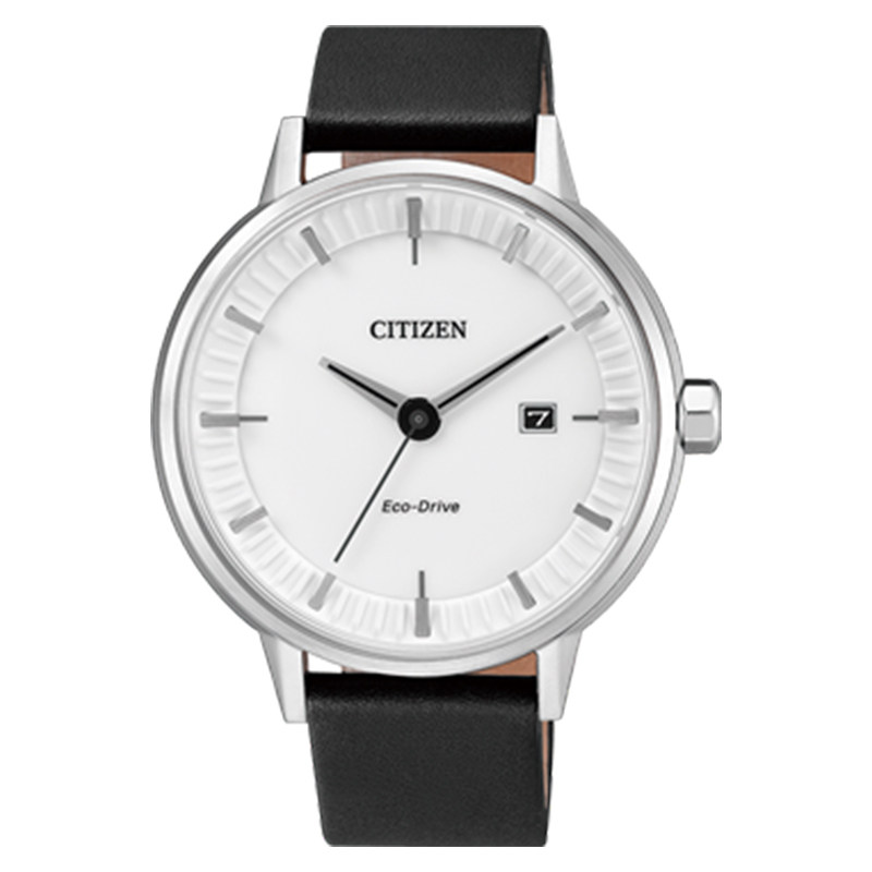 citizen西铁城手表男蓝宝石简约指针款休闲光动能手表bm7370-11a