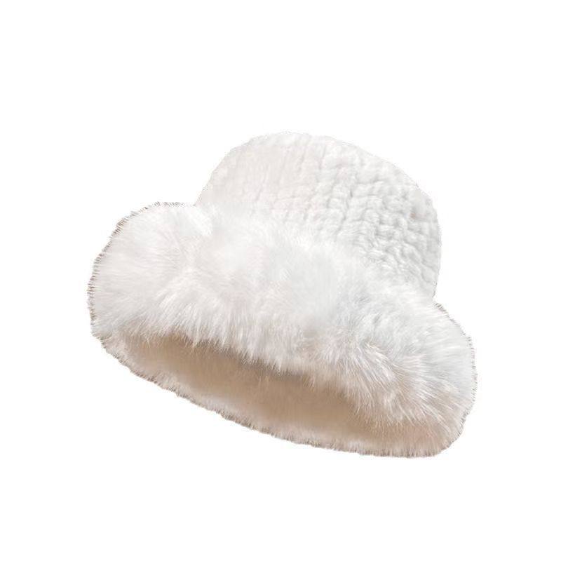 帽子秋冬季渔夫帽加厚保暖百搭大头盆帽显脸小大帽檐毛绒水桶冬天,淘宝优惠券,粉丝福利购,淘宝优惠卷