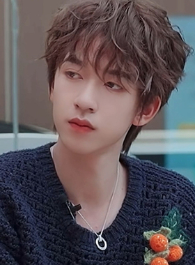 贺峻霖同款圆环项链颈链