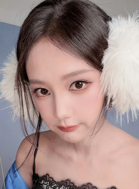 李一桐同款耳套秋冬保暖仿皮草长毛软糯氛围感耳罩防冻大号耳捂子
