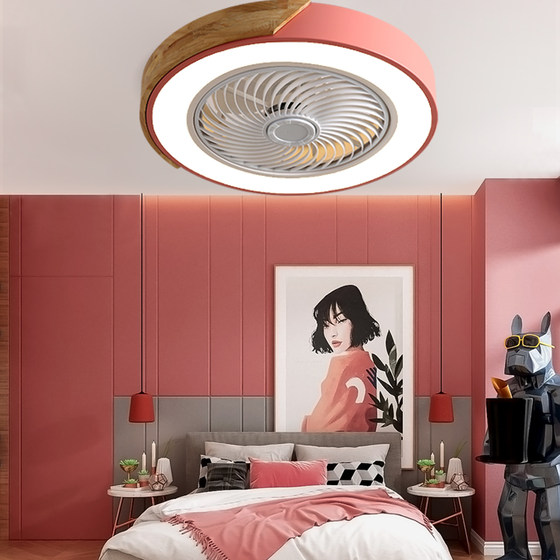 Living room electric fan light living room bedroom fan light ultra-thin