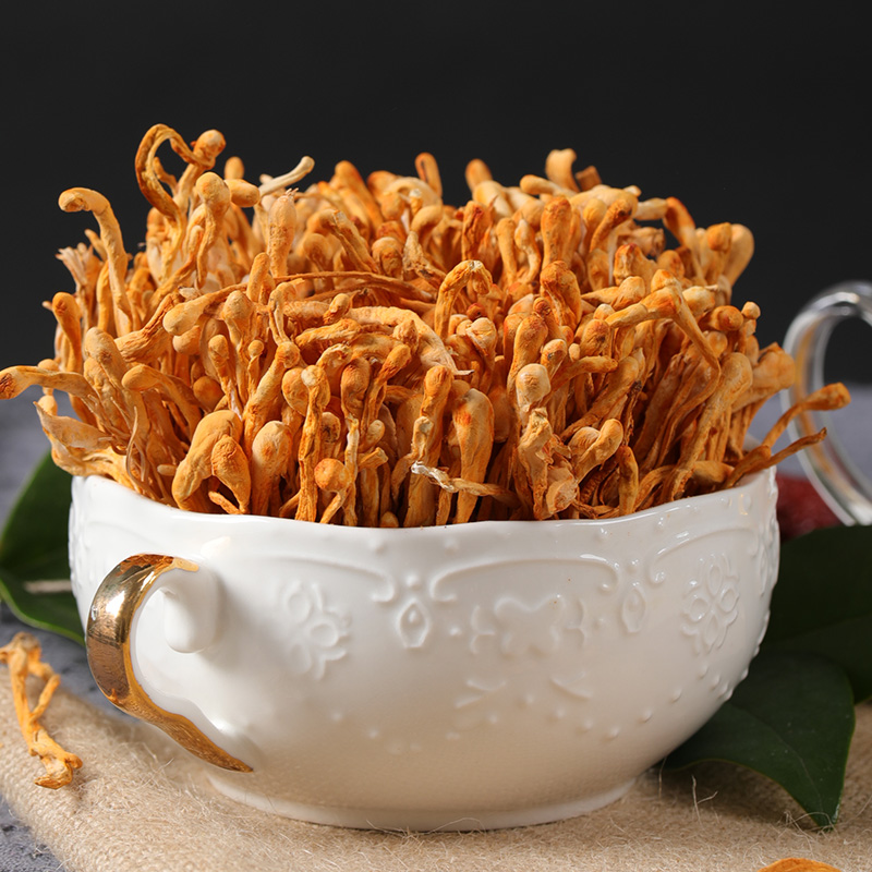 【达人专属】菌妍金虫草花干货蛹虫草金菇煲汤材料无硫