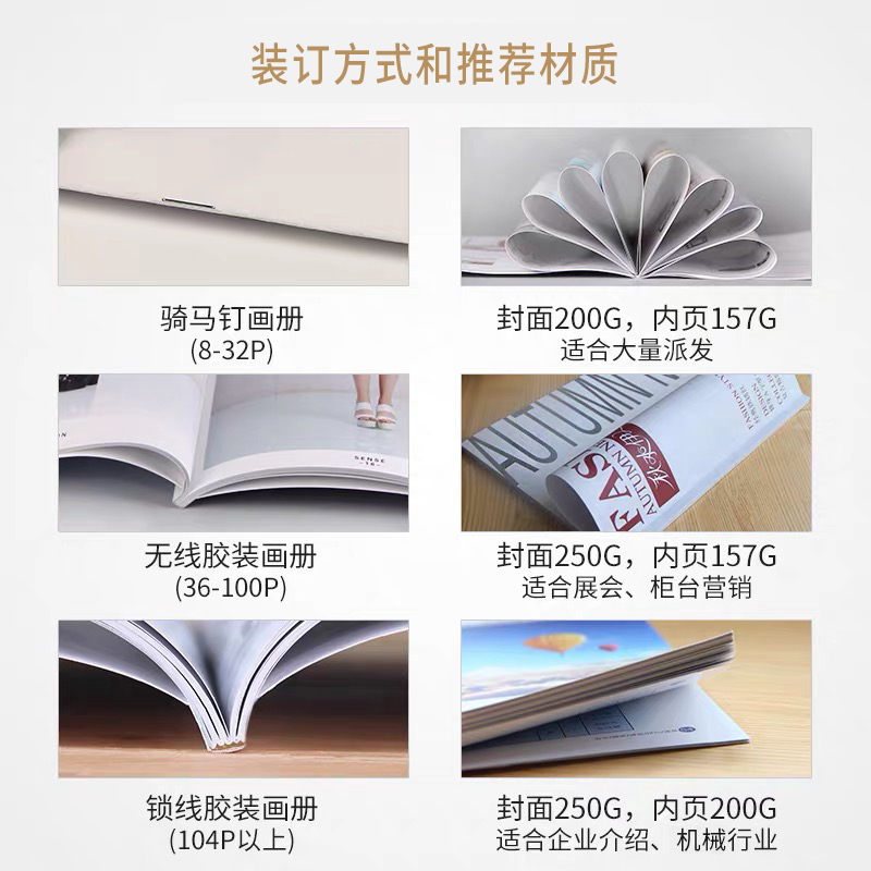 企业画册印刷高档宣传册设计制作公司手册广告图册定制产品说明书印制彩页三折页海报宣传单小册子精装书打印-图2