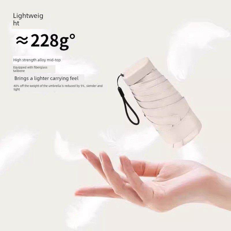 日本无印MUJU胶囊太阳伞女防紫外线遮阳晴雨伞两用迷你折叠便携