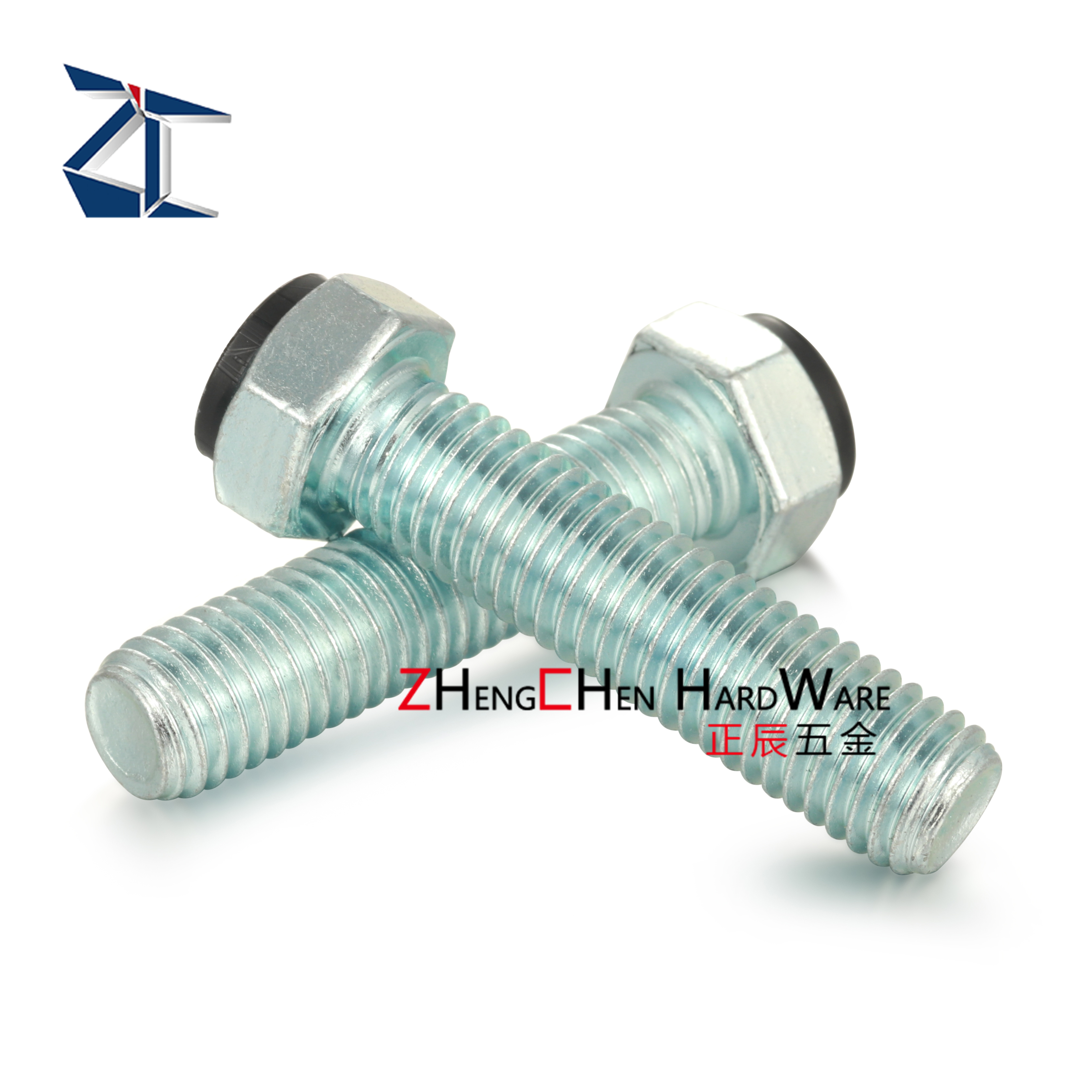 TDB51带聚氨酯止动螺栓型 外六角型调整块缓冲止动UST6-20/25/30 - 图3