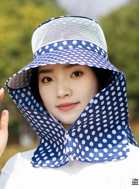 夏季女大帽簷遮阳帽抗UV