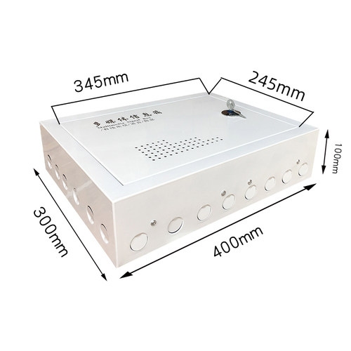 明装多媒体集线箱400x300家用弱电箱信息箱壁挂式网络箱带锁挂墙 - 图0