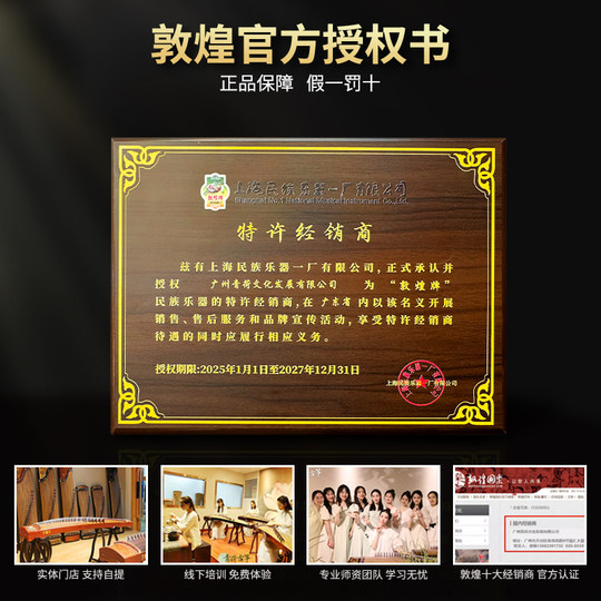 Instrumento oficial de Dunhuang guzheng para principiantes y adultos.