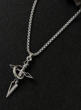 十字架项链男款小众设计高级感男士百搭链子配饰男生潮流链痞吊坠