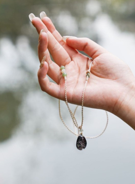 幽灵吊坠天然水晶巴西绿幽灵吊坠