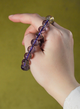 巴西手串天然紫水晶手链