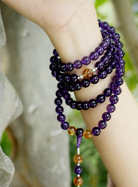 冰种紫水晶项链乌拉圭首饰