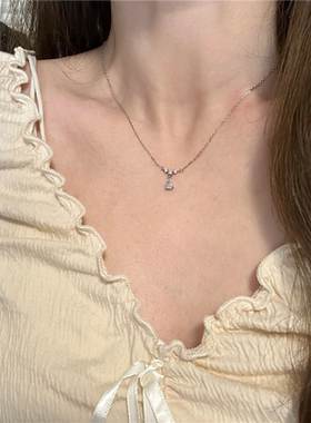 YFEIFEIE人鱼泪水滴项链女夏小众2023爆款脖颈链不掉色锁骨链