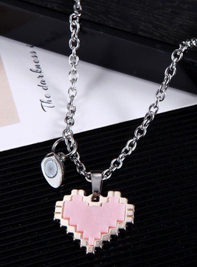 儿童闺蜜项链磁吸二人款情侣一对信物送闺蜜女友生日礼物挂件配饰