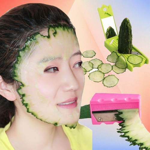 美容工具 diy面膜 黄瓜超薄切片器 大号青瓜卷笔刀神器造型削皮器 - 图2