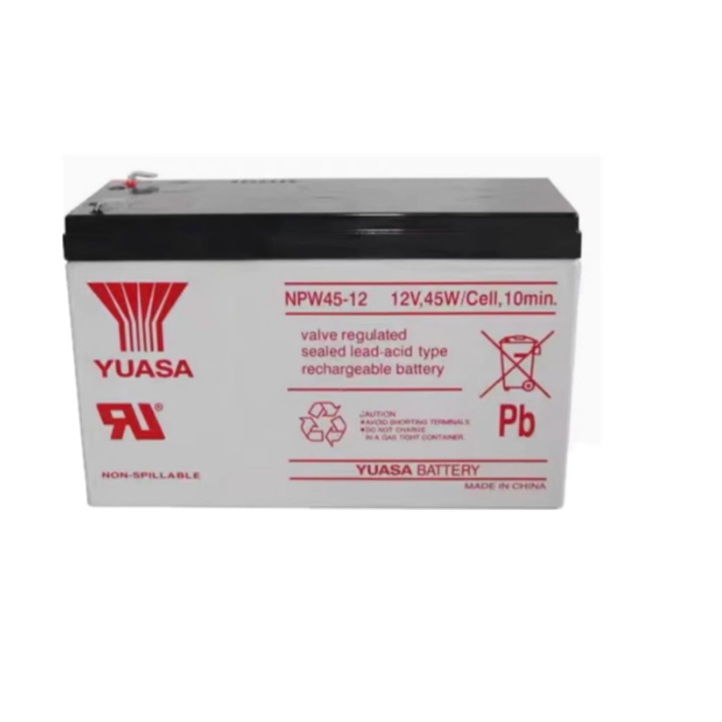 汤浅蓄电池NPW45-12 12V45W消防应急EPS医疗主机UPS免维护直流屏 - 图1