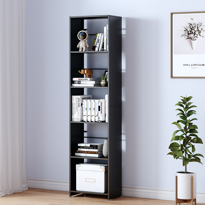 铁艺落地简易家用客厅靠墙转角书架 云仲森家具书架