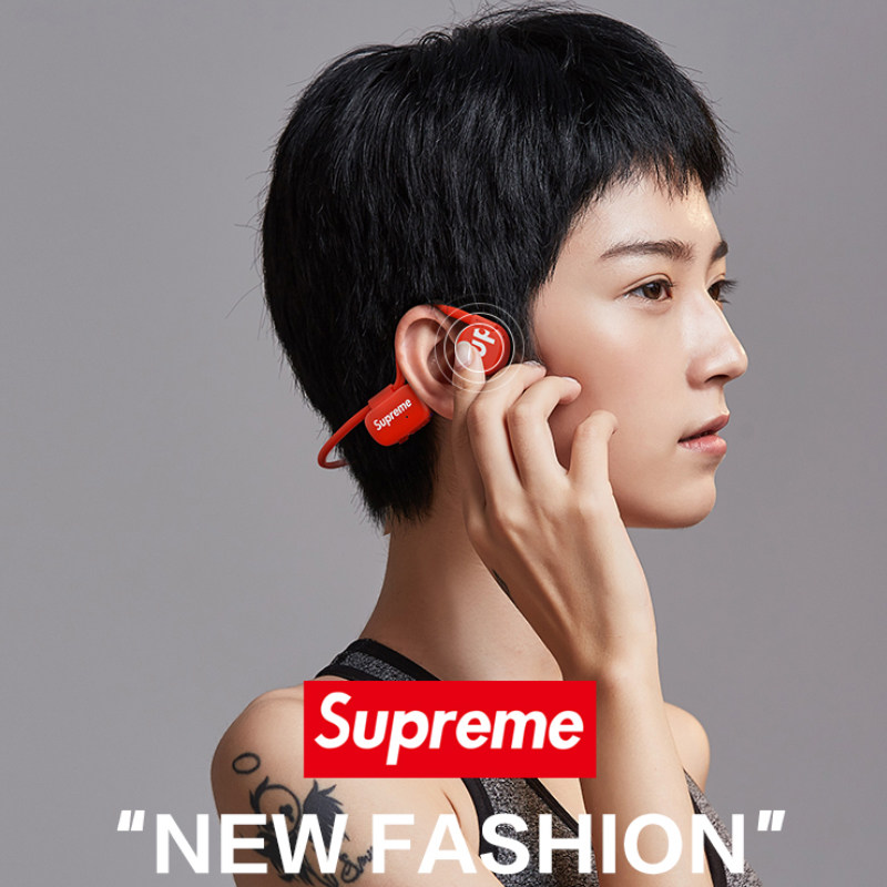 潮牌supreme骨传导原装正品不耳机 骨传感蓝牙耳机