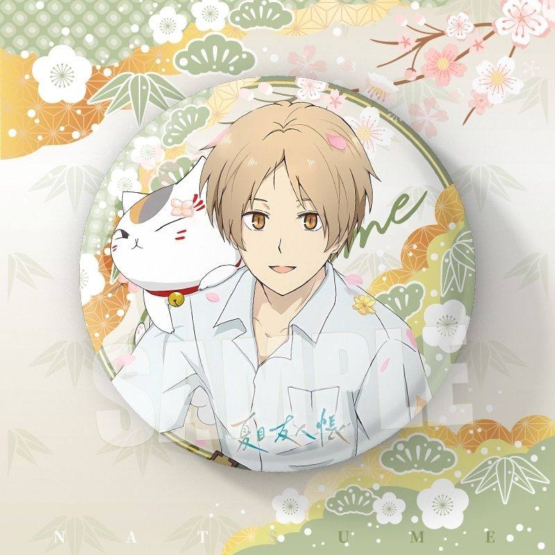 夏目友人帐动漫谷子夏目猫咪老师周边双闪大徽章吧唧谷子痛包装饰,淘宝优惠券,粉丝福利购,淘宝优惠卷