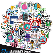 50 new models of lab physicochemical graffiti stickers suitcase notebook mobile phone shell water glass waterproof stickers