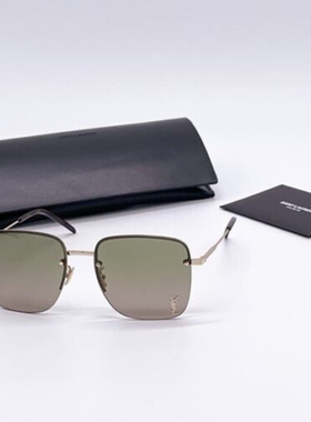 saintlaurent时尚金女太阳眼镜