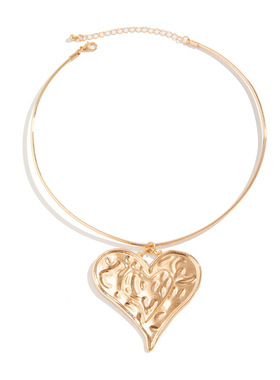 欧美跨境饰品质感夸张大爱心吊坠