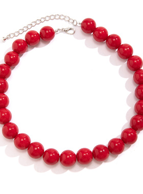 欧美跨境饰品夸张彩色亚克力串珠