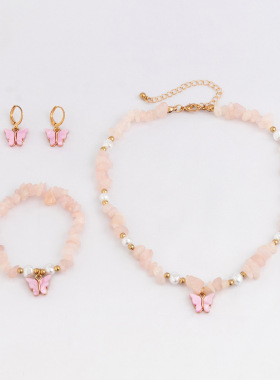 欧美跨境饰品夏季多巴胺甜美碎石