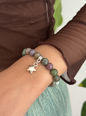 欧美跨境波西米亚不规则彩色碎石