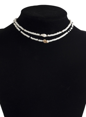 欧美跨境饰品气质短款百搭手工项