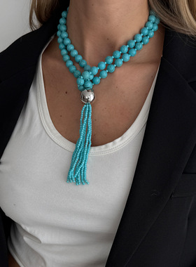 欧美跨境时尚ins亚克力串珠叠戴