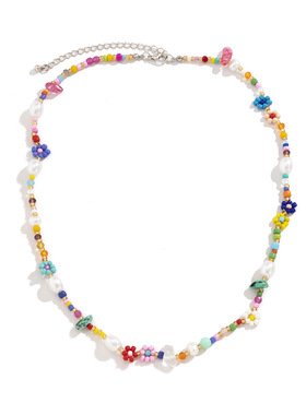 欧美跨境饰品简约米珠编织仿珍珠