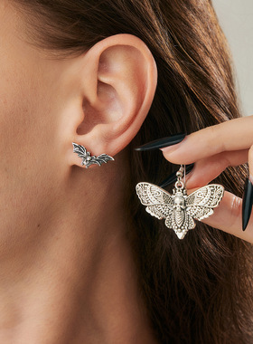 欧美跨境创意万圣节飞蛾蝙蝠项链