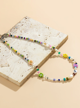 欧美跨境饰品甜美简约小雏菊米珠