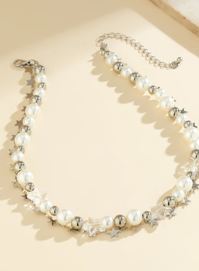 欧美跨境饰品甜美小清新仿珍珠气