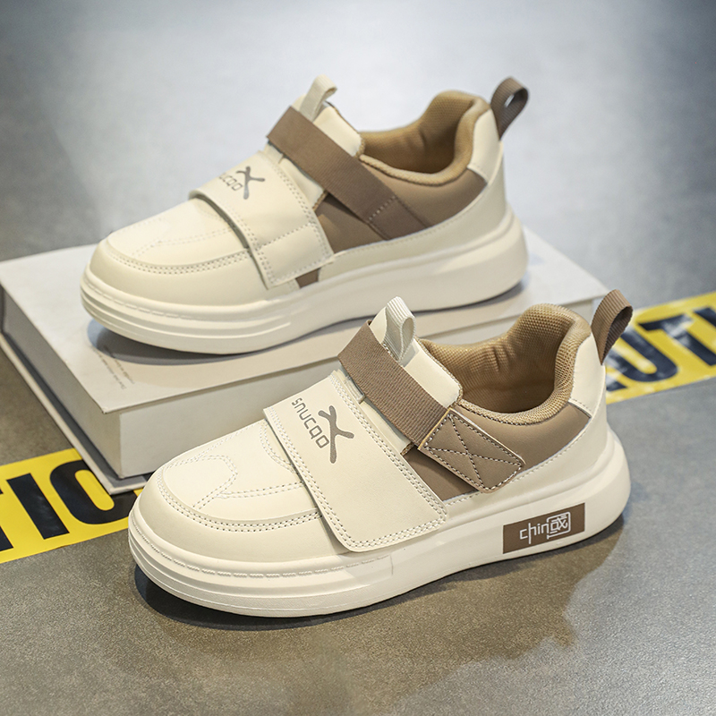 儿童鞋子小白鞋女童鞋2024春秋新款中大童运动鞋皮面潮牌板鞋秋鞋