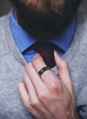 指环真空电镀欧美新款潮男钛钢不