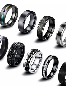 情侣对戒不锈钢钛钢手饰品太钢