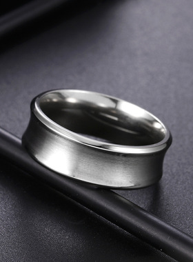 外贸手饰品厂首饰男士个性钛钢指环不锈钢钛钢指环男款手饰品太钢