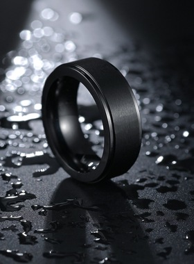 手饰品扳指首饰男士钛钢大号戒指