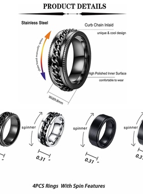 情侣对戒指环男士钛钢首饰不锈钢