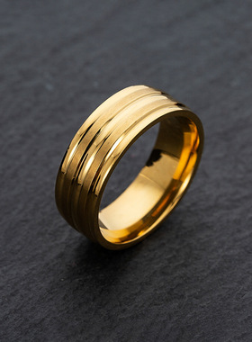 男士不锈钢磨砂钛钢指环戒指ring欧美简约时尚手饰品手饰扳指太钢