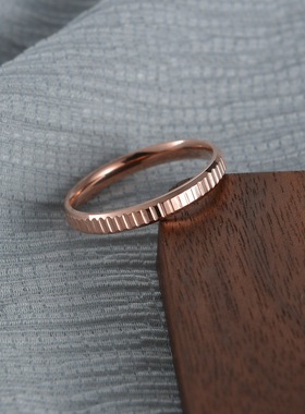 首饰不锈钢钛钢玫瑰金ins小号手