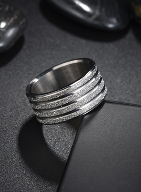 男士戒指大指环不掉色不锈钢