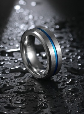 手饰品男士钛钢精致原创戒指ring