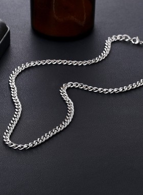 项链街头嘻哈简约不锈钢钛钢指环